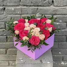 Цветочная композиция из Розы в коробке в Таксимо