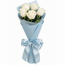 Букет 5 Белых роз Проуд #REPLACE_PRED# Таксимо