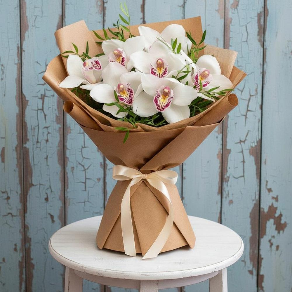 Букет цветов из: Орхидеи и Розы в Таксимо