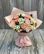 Букет цветов из:  Гвоздики, Розы и Хризантемы в Таксимо