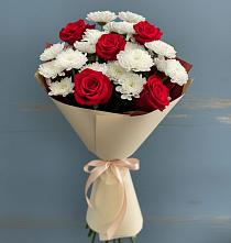 Букет цветов из:  Розы и Хризантемы #REPLACE_PRED# Таксимо