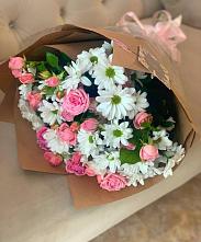 Букет цветов из:  Розы и Хризантемы в Таксимо