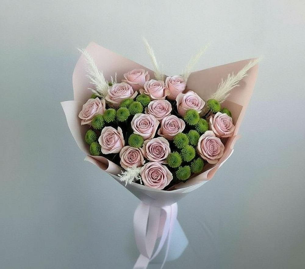 Букет цветов из: Розы и Хризантемы в Таксимо