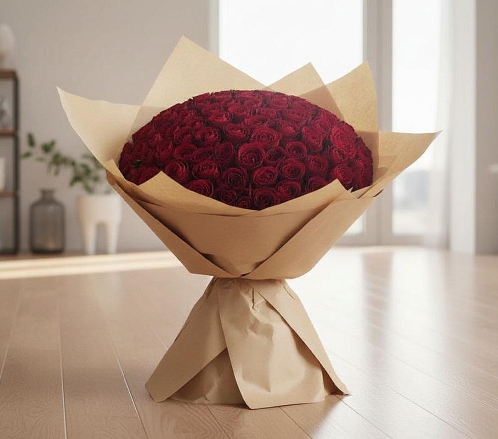 Букет 101 Красная роза в Таксимо