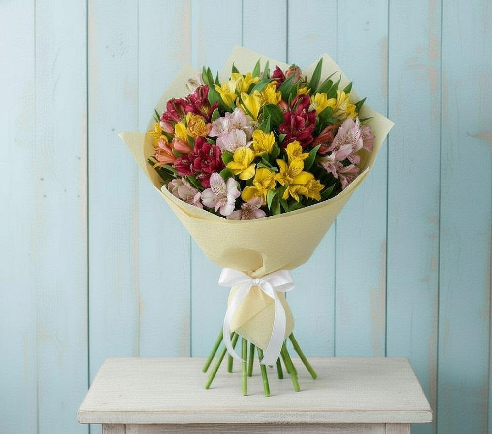 Букет цветов из: Альстромерии в Таксимо