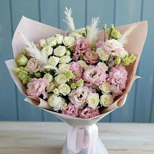Букет цветов из:  Альстромерии и Розы в Таксимо