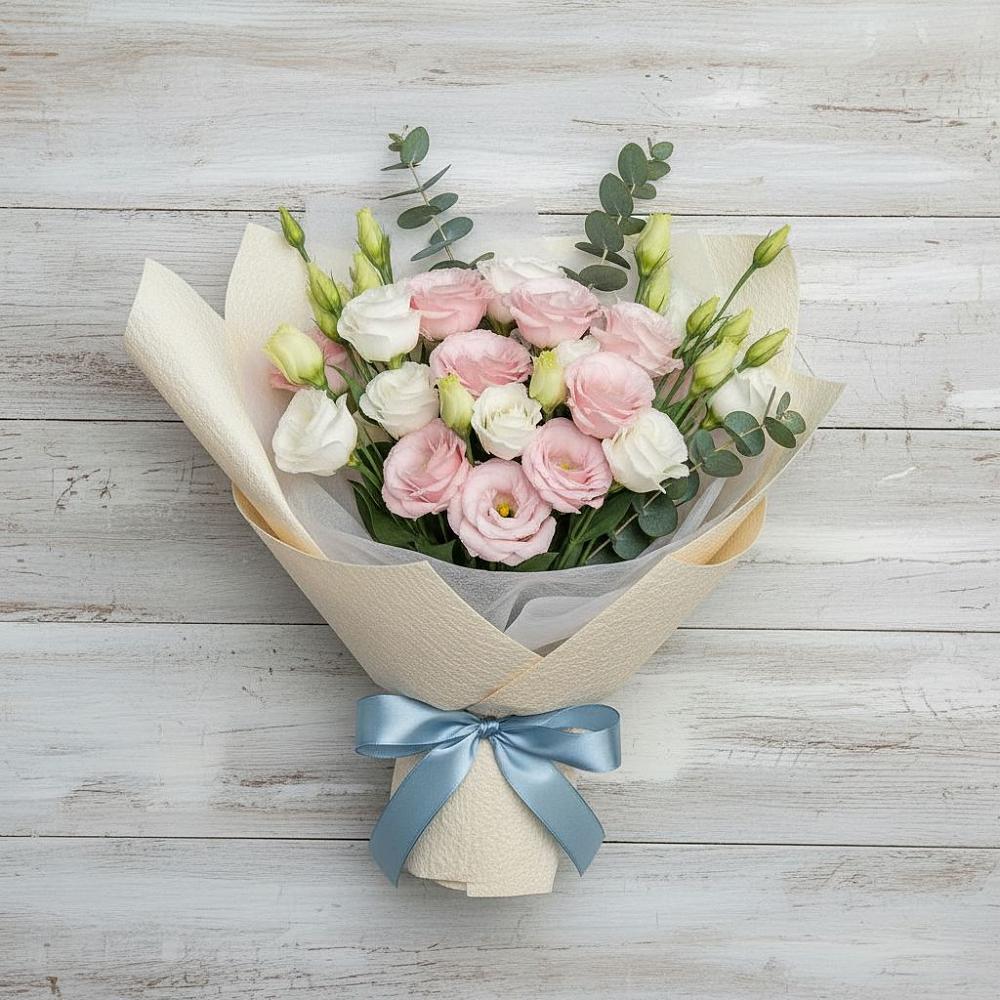 Букет цветов из: Лизиантусы в Таксимо